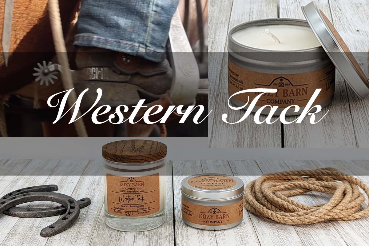 Natural Soy Toxic Free Western Tack Candle 