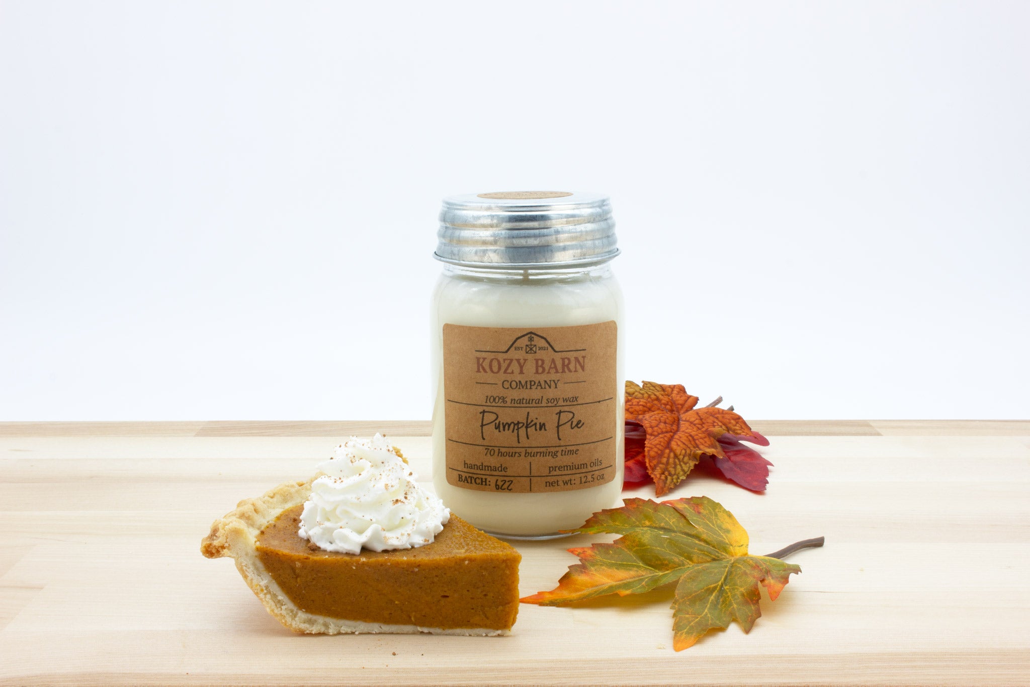 Natural Soy Pumpkin Pie Mason Jar Candle